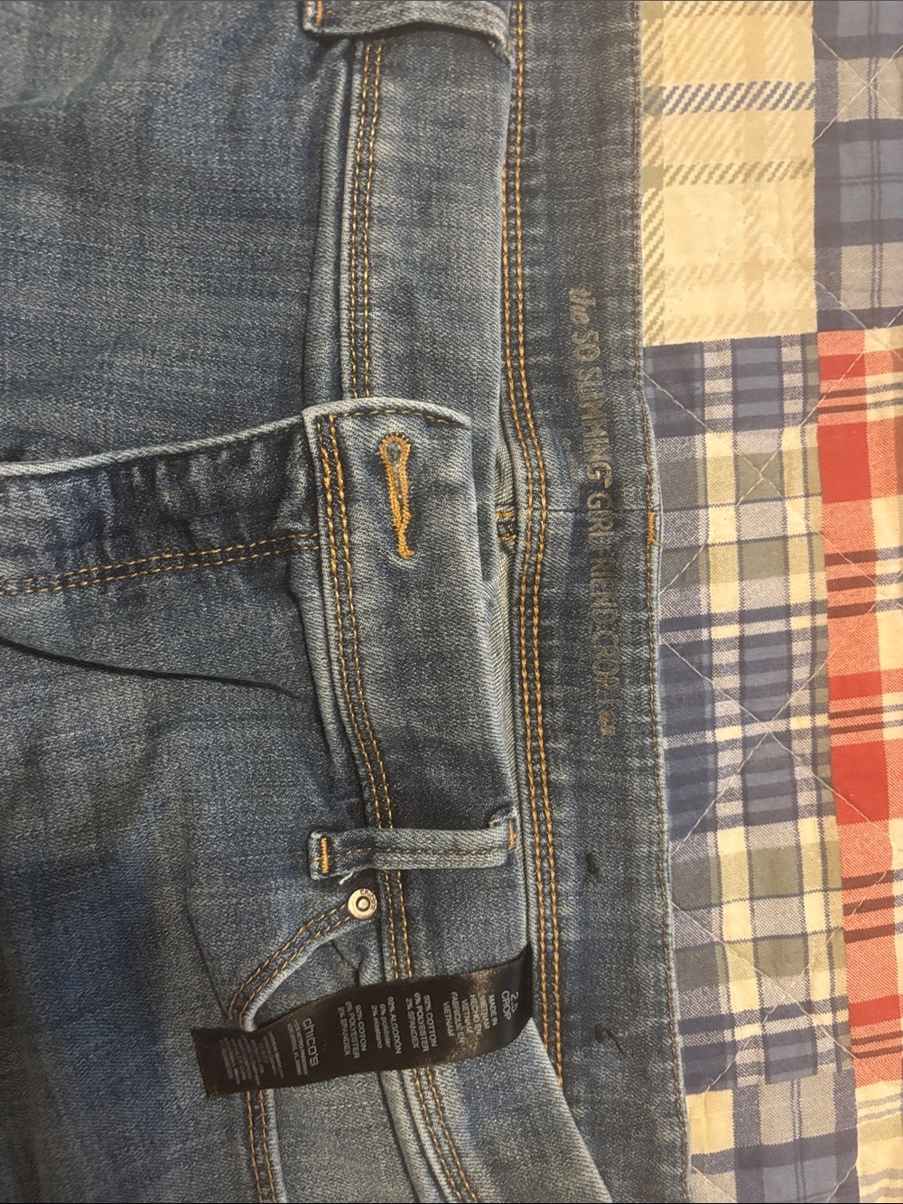 Chicos Crop Blue Denim Jeans